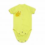 Боди реглан распашной короткий рукав