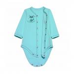 Боди длинный рукав с принтом