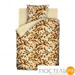 КПБ 1.5 бязь "4 YOU" (50х70) рис. 16162-1/бежевый Пайетки