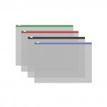 ZIP-пакет пластиковый ErichKrause® Fizzy Clear c цветной молнией, B5, ассорти (в пакете по 12 шт.)