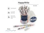 Ручка HappyWrite. Яркие кошки шариковая 0,5 мм, синяя
