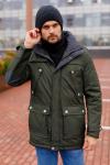 Мужская куртка 92509-6 темный хаки