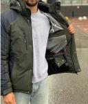 Мужская куртка 2013 хаки и темно-синий