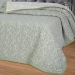 Жаккардовое покрывало (хлопок) Гейша зеленое