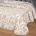 Жаккардовое покрывало (хлопок) Злата пудровая