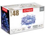 55002 VEGAS Электрогирлянда "Нить" 48 синих LED ламп, прозрачный провод, 5 м, 24 v /100/4