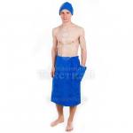 Набор для сауны мужской цвет василек