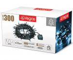 55072 VEGAS Электрогирлянда "Нить" 300 холодных LED ламп, контроллер 8 режимов, зеленый провод, 23 м, 220 v /20