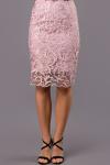 Юбка-карандаш кружево пыльная роза (Ю-37-7)