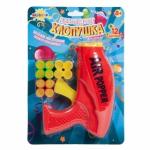 Altacto воздушный мини пистолет-хлопушка (в наборе 3 картриджа, 12 выст., серпантин, красный