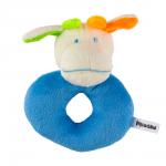 Mioshi Игрушка погремушка "Милые зверята" (12 см, голубой)