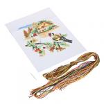 Набор для вышивания крестиком,  канва,  нити,  игла,  20x27, 5 см,  12 дизайнов