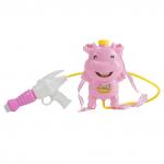 Bebelot Игрушка водный пистолет "Бластер-бегемотик" (27 см, ранец-баллон, розов.)