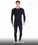 Мужское утепленное термобелье черный AN