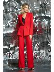 Брючный костюм 0431 красный, DiLiaFashion