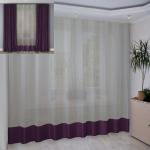 Занавеска 3-02, 270х280, фиолет                                         (возможно дополнительное комплектование портьерами артикул № 011 фиолет)