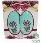 Набор полотенец махровых Гюрсан Турция, 22/518, Лаванда, 2 предмета 50*90+70*140