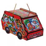 Игрушка на ёлку открывающаяся "Машинка", 10х5,5х5,5см, дерево