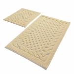BAMBI Комплект ковриков для ванной (бежевый), (60*100 см. и 60*50 см), хлопок