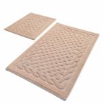 BAMBI Комплект ковриков для ванной (пудра), (60*100 см. и 60*50 см), хлопок