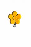 Декоративный крючок ЦВЕТОК (жёлтый)