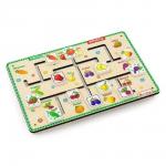 Бизиборд  Овощи-фрукты Логический лабиринт