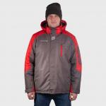 Куртка Шторм, серый с красным