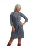 *ПЛАТЬЕ ПЛ340 СЕРО-СИНЕЕ