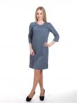 *ПЛАТЬЕ ПЛ340 СЕРО-СИНЕЕ