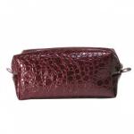 DEMINI Аксессуары BEAUTY Косметичка-прямоугольная кожзам "крокодил" 16*7*6см бордовая
