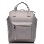 Кожаный рюкзак-трансформер MAMMIS. Пепельный