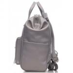 Кожаный рюкзак-трансформер MAMMIS. Пепельный