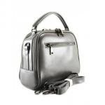 Женская кожаная сумка BIANKA ЗАМША. ПЕПЕЛЬНЫЙ.