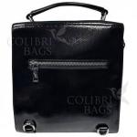 Рюкзак STELLAR ЗАМША-ЛАК. Темно-синий.