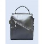 Рюкзак STELLAR ЗАМША-ЛАК. Темное серебро