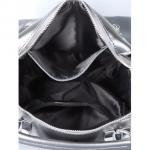 Рюкзак STELLAR ЗАМША-ЛАК. Темное серебро