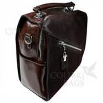 Рюкзак STELLAR ЗАМША-ЛАК. Шоколад.