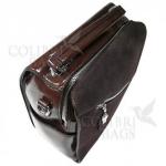 Рюкзак STELLAR ЗАМША-ЛАК. Шоколад.