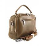 Женская кожаная сумка BIANKA ЗАМША. Песочный