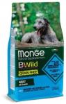 Monge Dog BWild GRAIN FREE беззерновой корм из анчоуса c картофелем для собак всех пород 2,5 кг