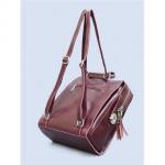 Кожаный рюкзак-трансформер GRANDY. Ежевичный