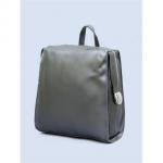 Кожаный рюкзак-трансформер GRANDY. Стальной