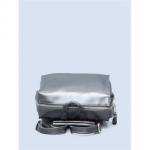 Кожаный рюкзак-трансформер GRANDY. Стальной