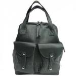 Кожаный рюкзак-трансформер MAMMIS SIGMA. Изумруд