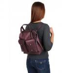 Кожаный рюкзак-трансформер MAMMIS SIGMA. Кофе жемчужный