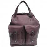 Кожаный рюкзак-трансформер MAMMIS SIGMA. Кофе жемчужный