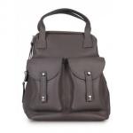 Кожаный рюкзак-трансформер MAMMIS SIGMA. Пепельный