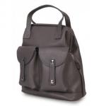 Кожаный рюкзак-трансформер MAMMIS SIGMA. Пепельный