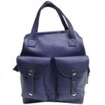 Кожаный рюкзак-трансформер MAMMIS SIGMA. Сапфир