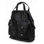 Кожаный рюкзак-трансформер MAMMIS SIGMA. Черный